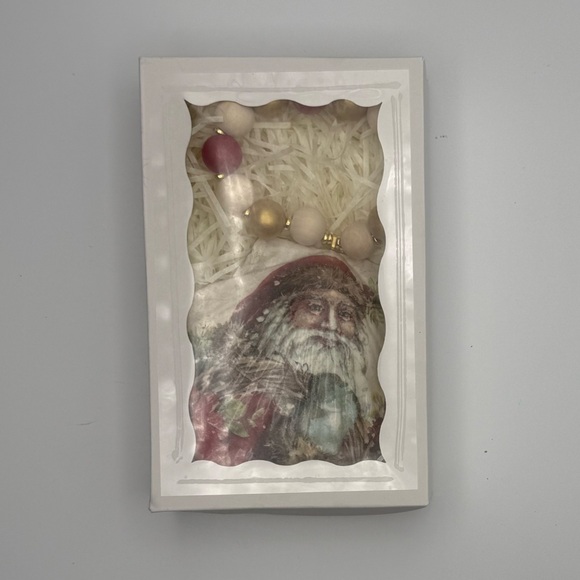 Handmade Vintage Inspired Santa Claus Ornament with Beaded Hanger - Picture 2 of 3